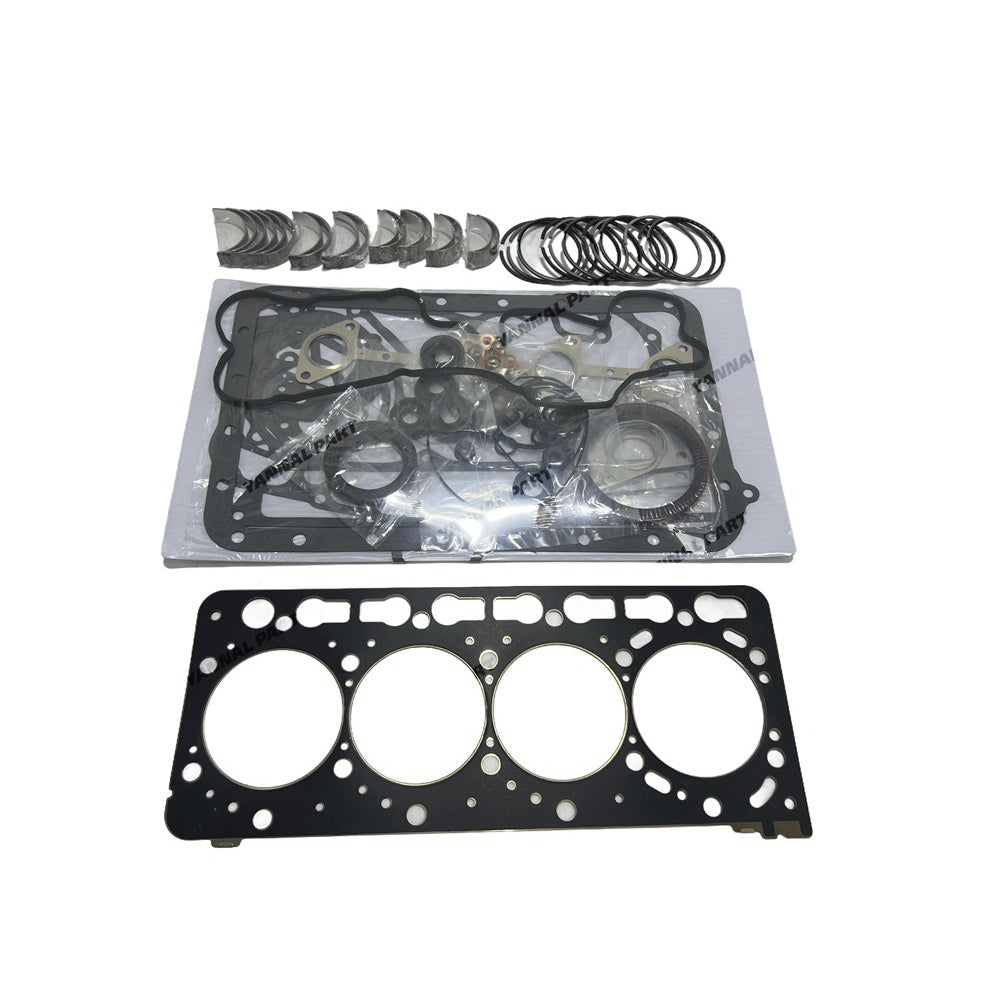 V3300 V3300-L1 Overhaul Full Gasket Kit With Piston Ring For Kubota Diesel Engine Parts Loader Bobcat 220 245 T250 T300