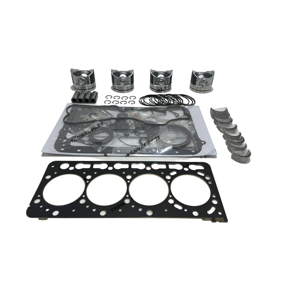 C3.8 Piston & Ring & Gasket Kit & Bearing For Caterpillar CAT Skid Steer 272D 236D