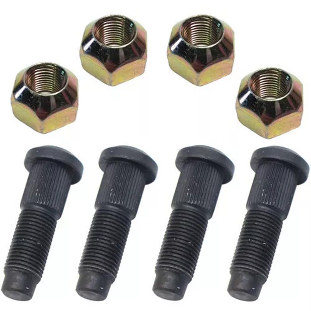 4X Lug Nut & Stud Kit 6709170 6564669 Fit For Bobcat Skid S220 S250 S300 A220 A300