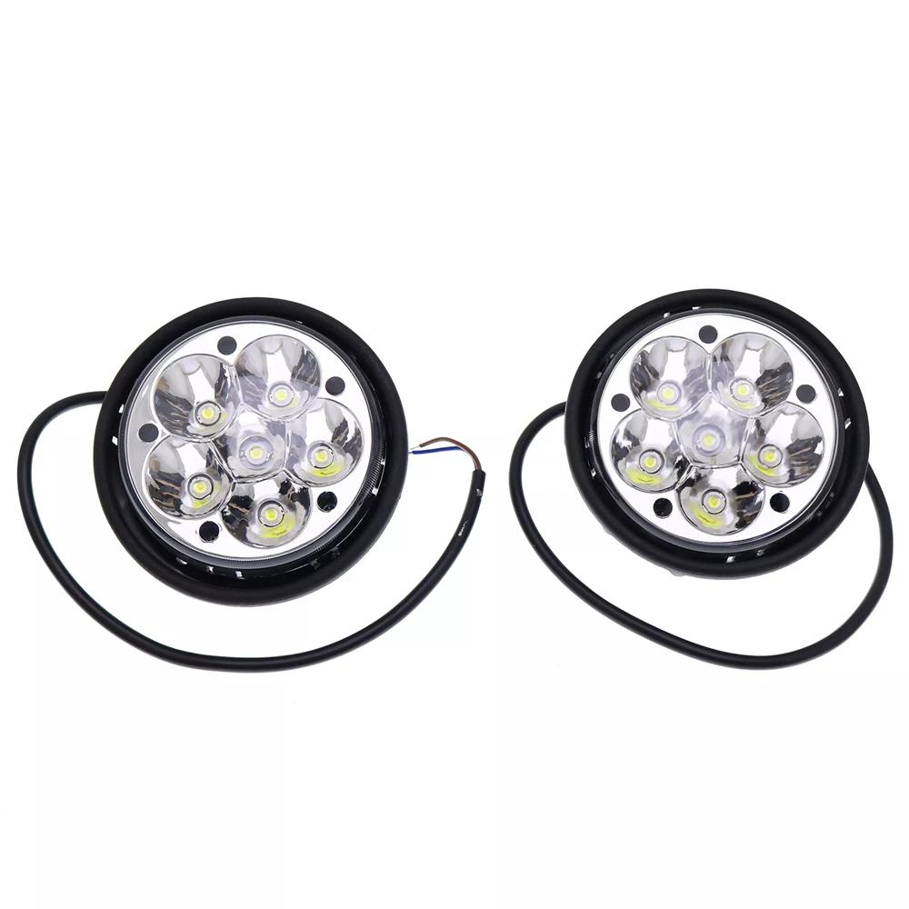 Pair Led Fog Light New Style Very Bright Fit For Freightliner Columbia 2005-2010