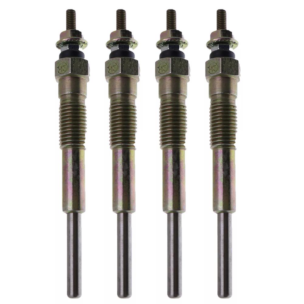 4 PCS Engine Glow Plug 19850-76005-71 Fit For Toyota Skid Steer Loader 2J Engine 12V