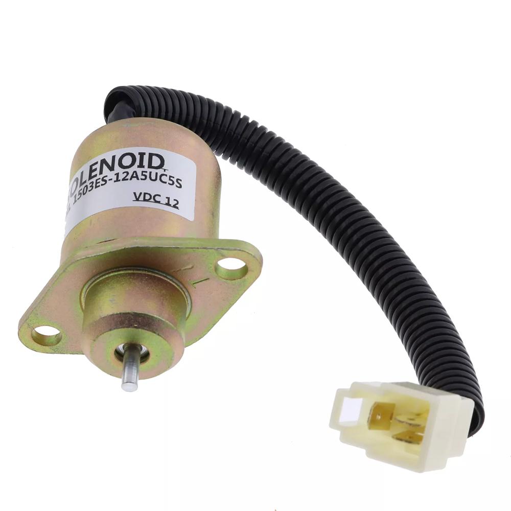 12V Fuel Shut Off Solenoid 7023161 Fit For JLG Lift Kubota D905 Engine