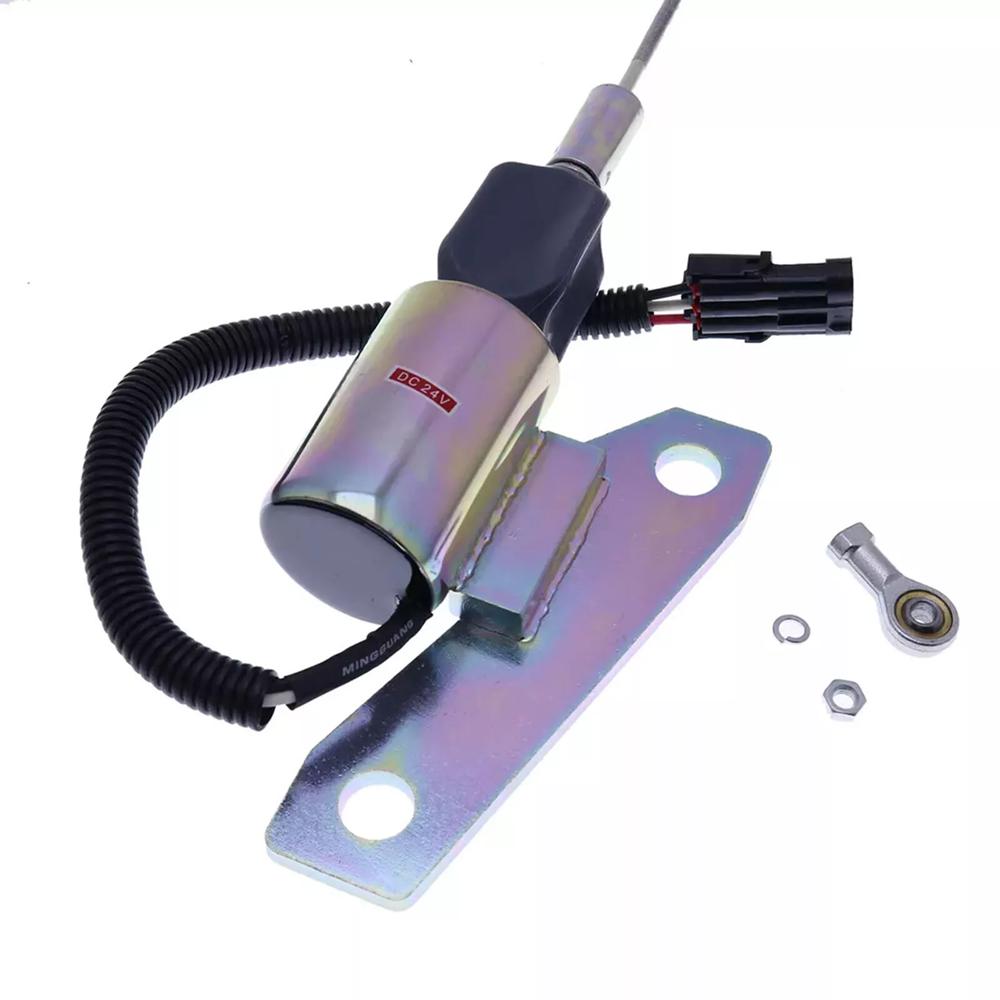 New 5267132 3991625 Fuel Shut Off Solenoid 24V Fit For Cummins 6BT 5.9L Engine