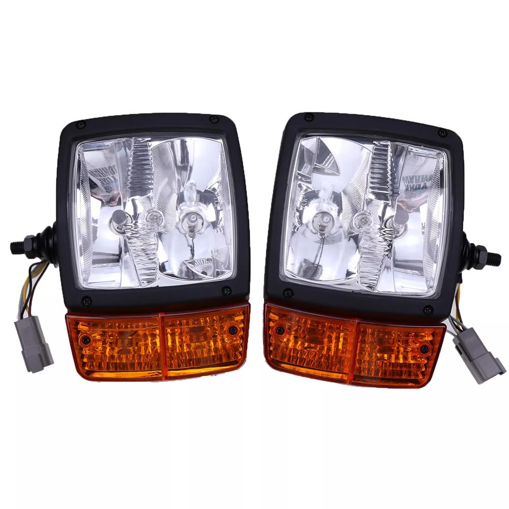 Headlamp LH 11170059 + RH 11170060 Fit For Volvo G900 L90E L70E L60E L110E L120E