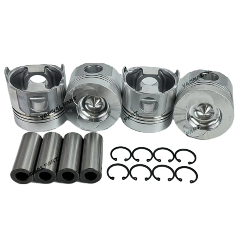 6 PCS Piston Kit Fit For Yanmar 4TN100 Engine