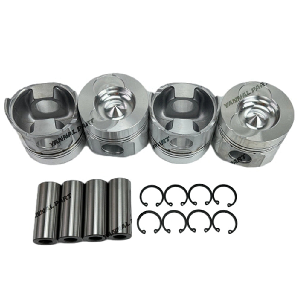 6 PCS Piston Kit Fit For Yanmar 4TN100 Engine