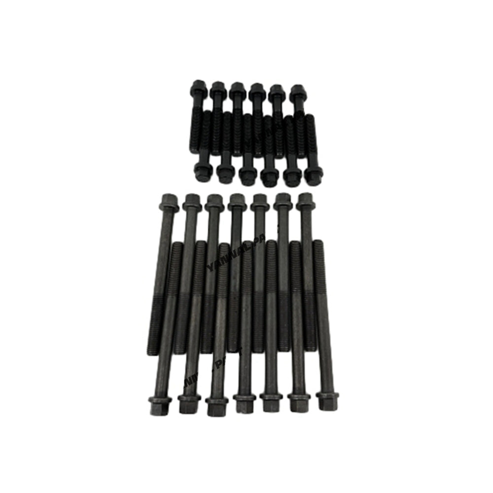 28 PCS Cylinder Head Bolt Fit For Komatsu 6D114