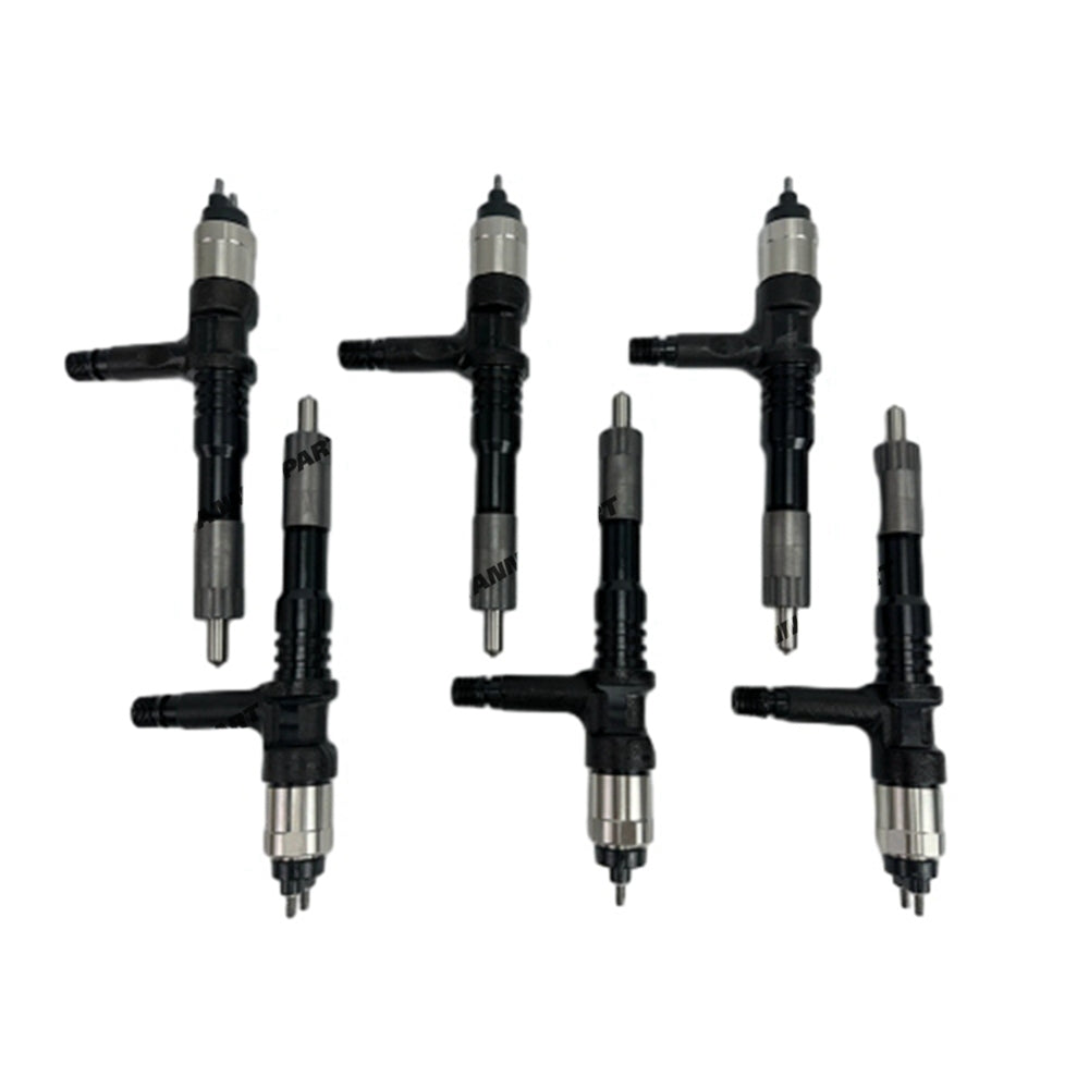 6 PCS Fuel Injector 6252-11-3100 Fit For Komatsu 6D125 Engine