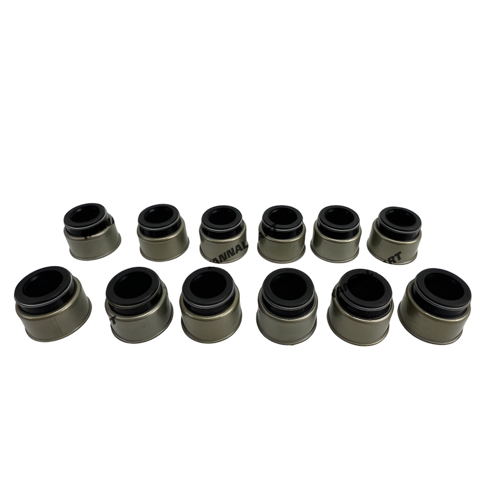 12 PCS Valve Stem Seal Fit For Doosan Develon D2876 Engine