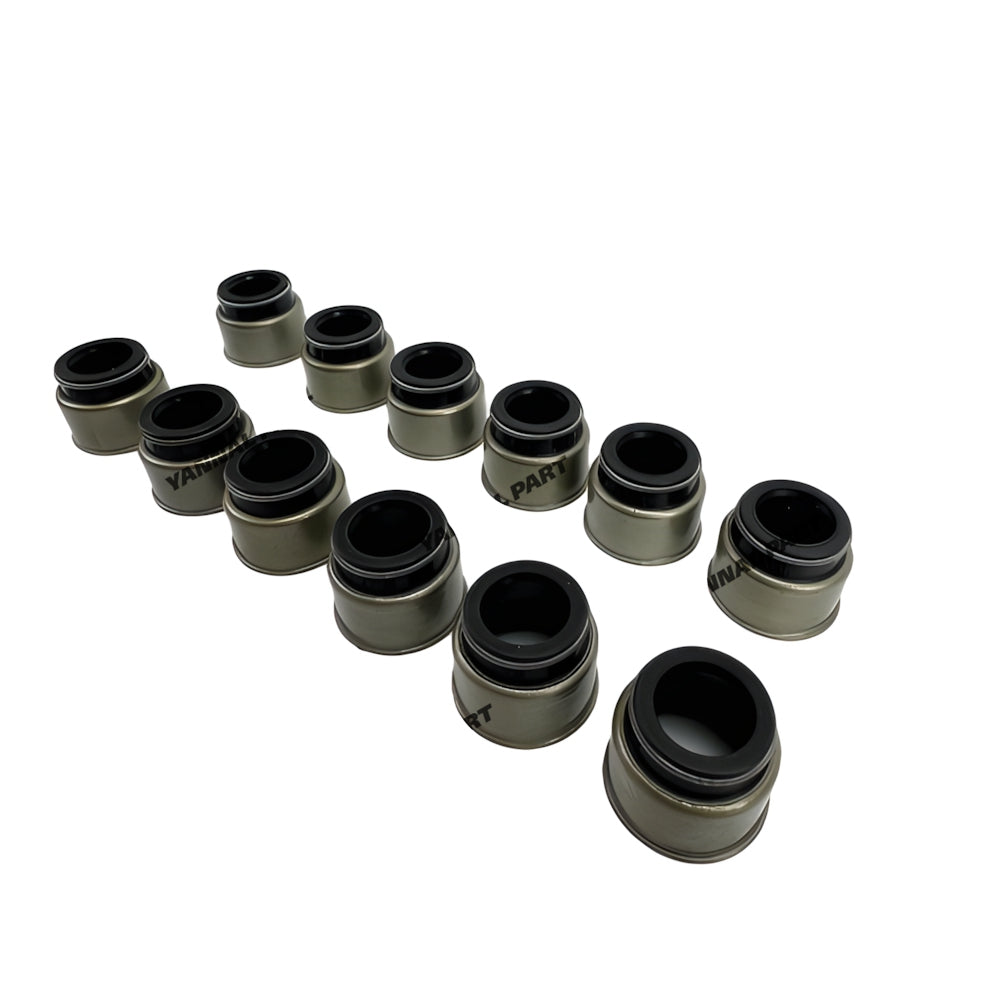 12 PCS Valve Stem Seal Fit For Doosan Develon D2876 Engine