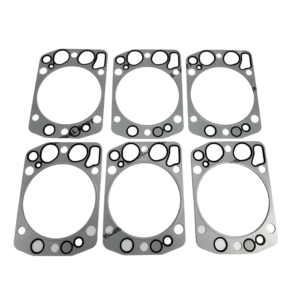 6 PCS Head Gasket Fit For Doosan Develon D2876 Engine