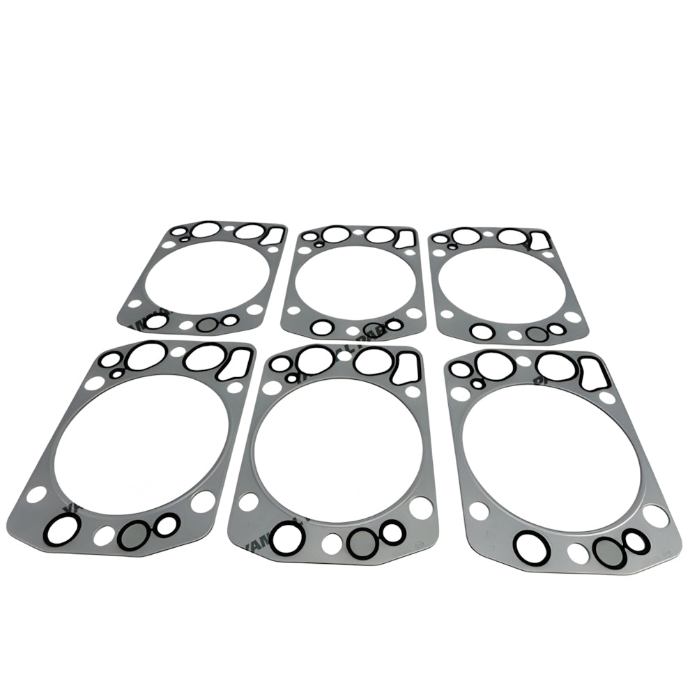 6 PCS Head Gasket Fit For Doosan Develon D2876 Engine