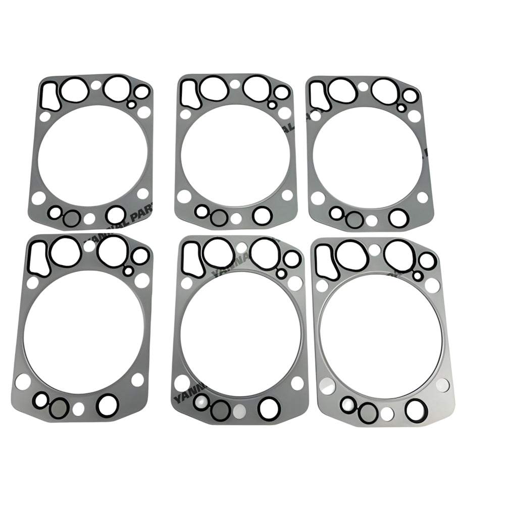 6 PCS Head Gasket Fit For Doosan Develon D2876 Engine