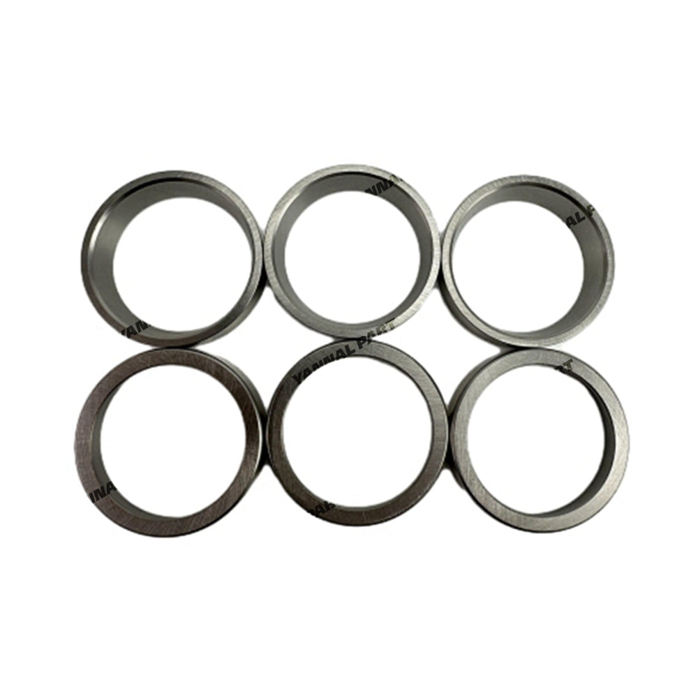 6 PCS Exhaust Valve Seat Fit For Doosan Develon D2876 Engine