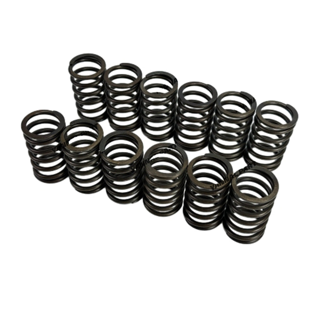 12 PCS Valve Spring Fit For Caterpillar C6.6 Engine