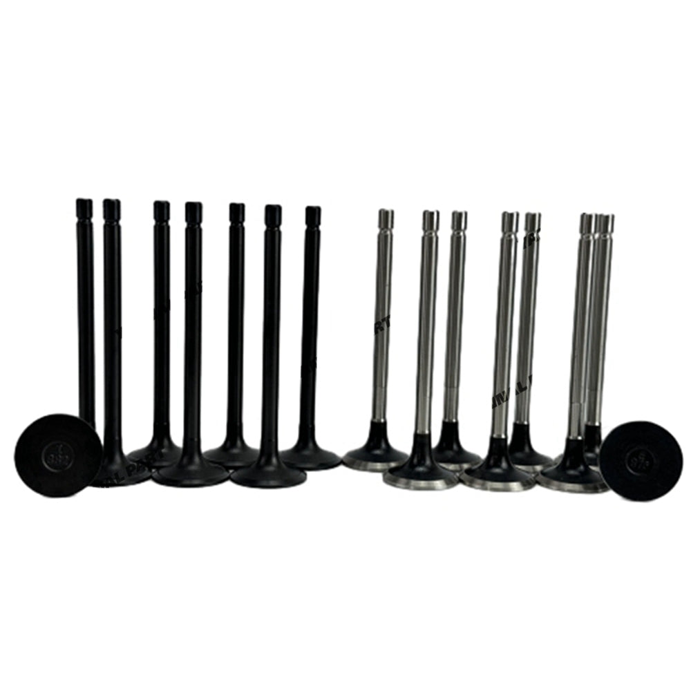 16 PCS Intake and Exhaust Valve Fit For Isuzu 4JK1 Engine