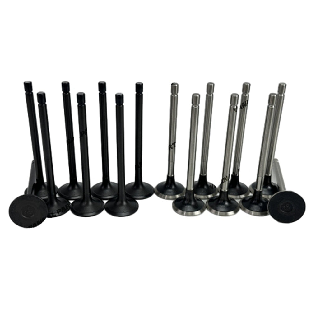 16 PCS Intake and Exhaust Valve Fit For Isuzu 4JK1 Engine