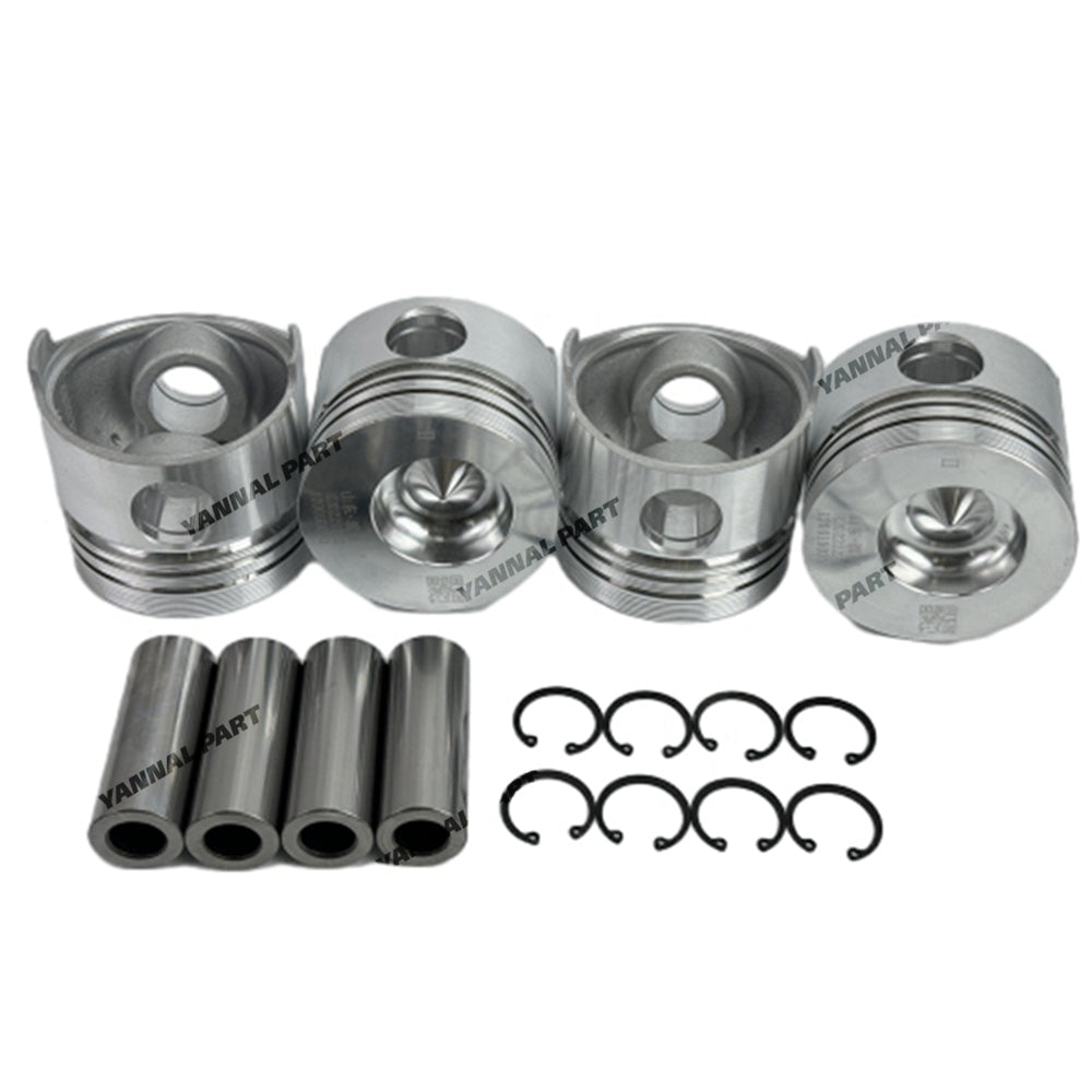 4 PCS Piston Kit Fit For FAWDE 4DW91-45G2 Engine