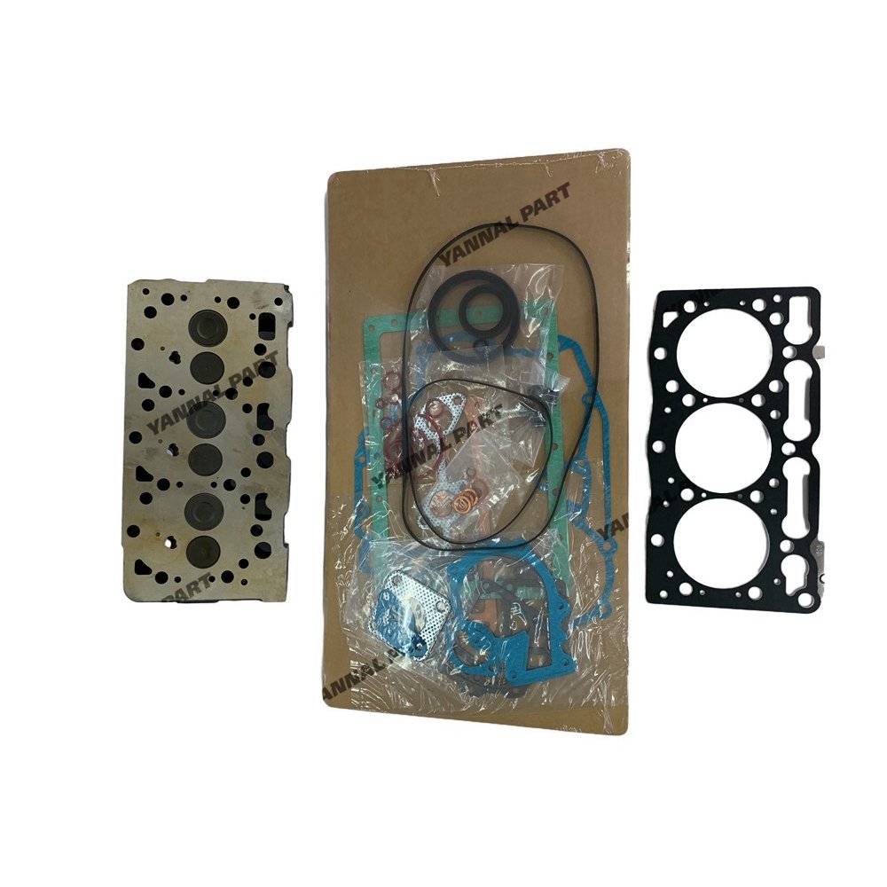 New for Kubota D1105 Complete Cylinder Head & Full Gasket Kit