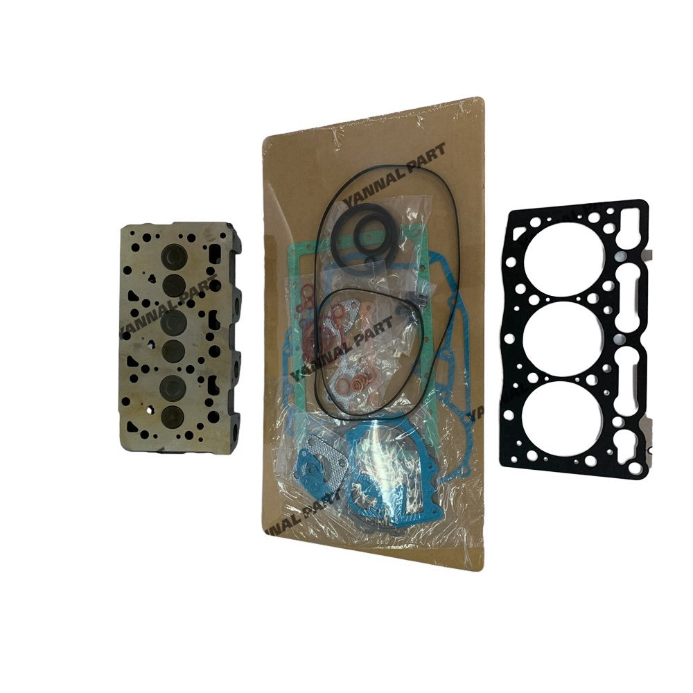 New for Kubota D1105 Complete Cylinder Head & Full Gasket Kit