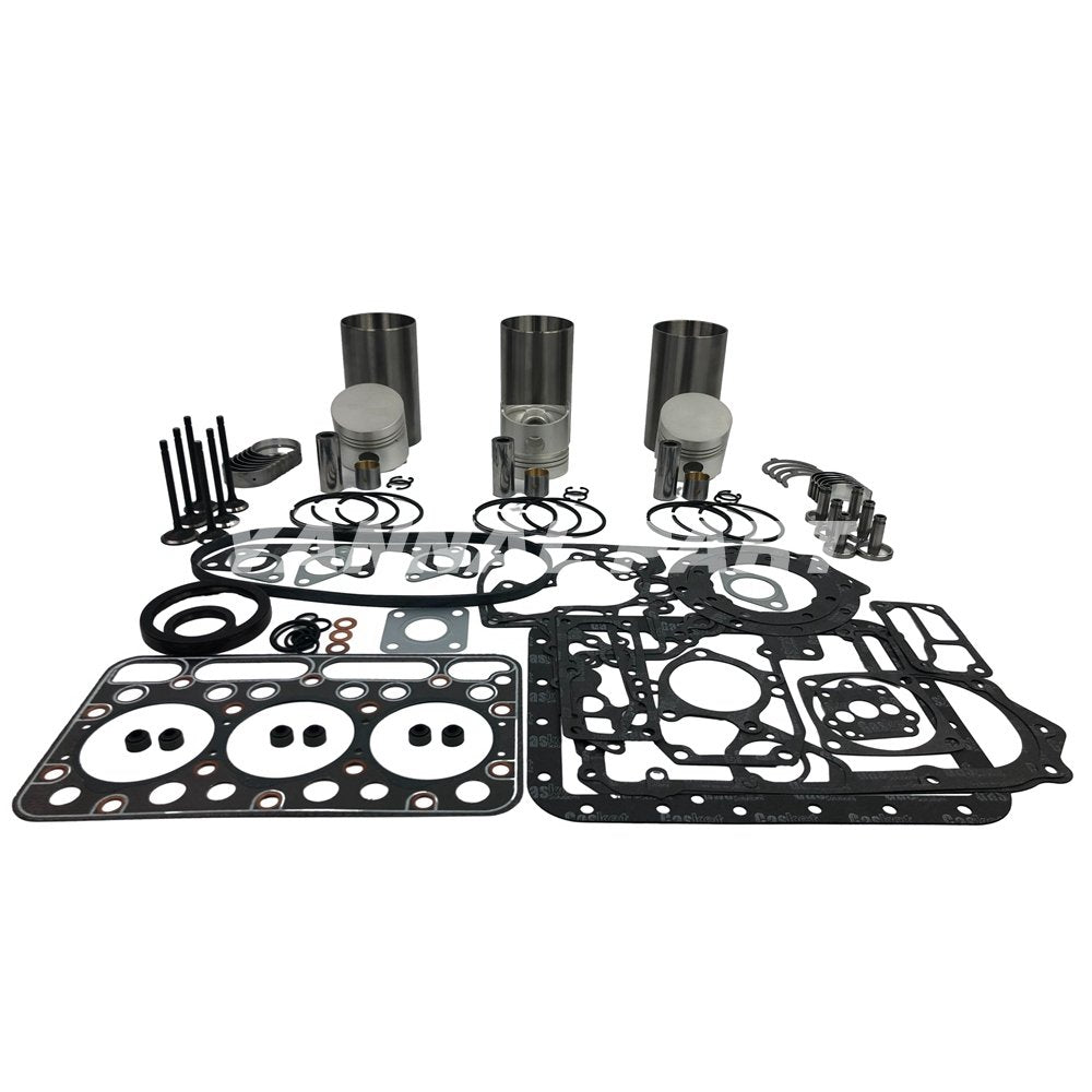 New D1301 Rebuild Overhaul Kit With Gasket Set Bearing & Valve Train For Kubota