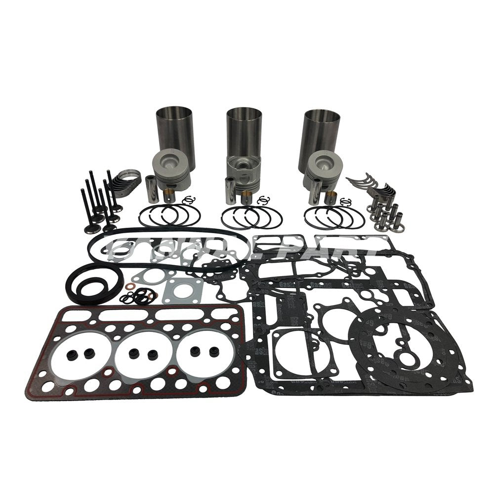 D1402-DI Rebuild Overhaul Kit With Gasket Set Bearing & Valve Train For Kubota