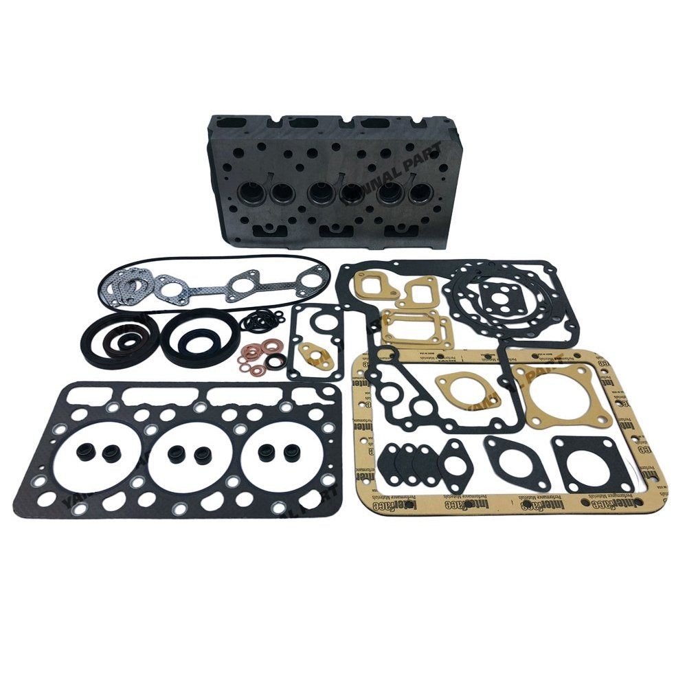 New Kubota D850 Complete Cylinder Head With Gasket Set