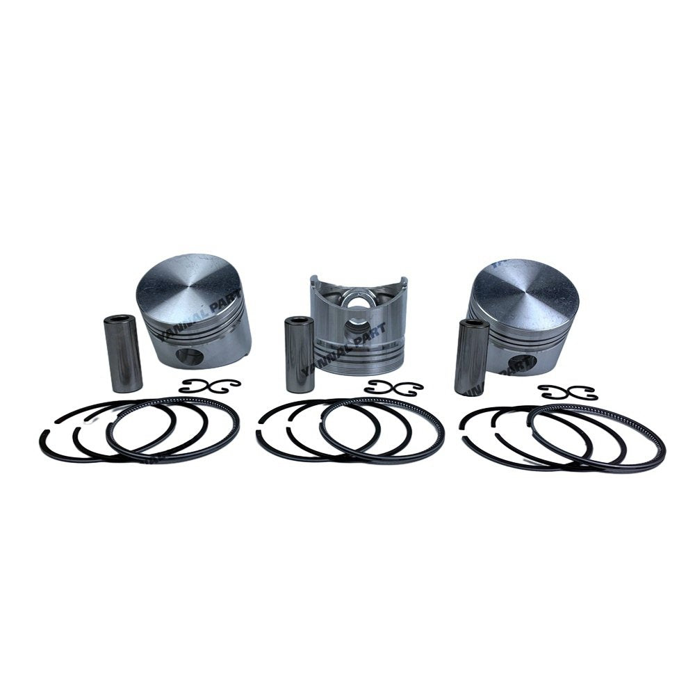 3 PCS Piston With Piston Ring 0.5mm For Kubota D950 Engine