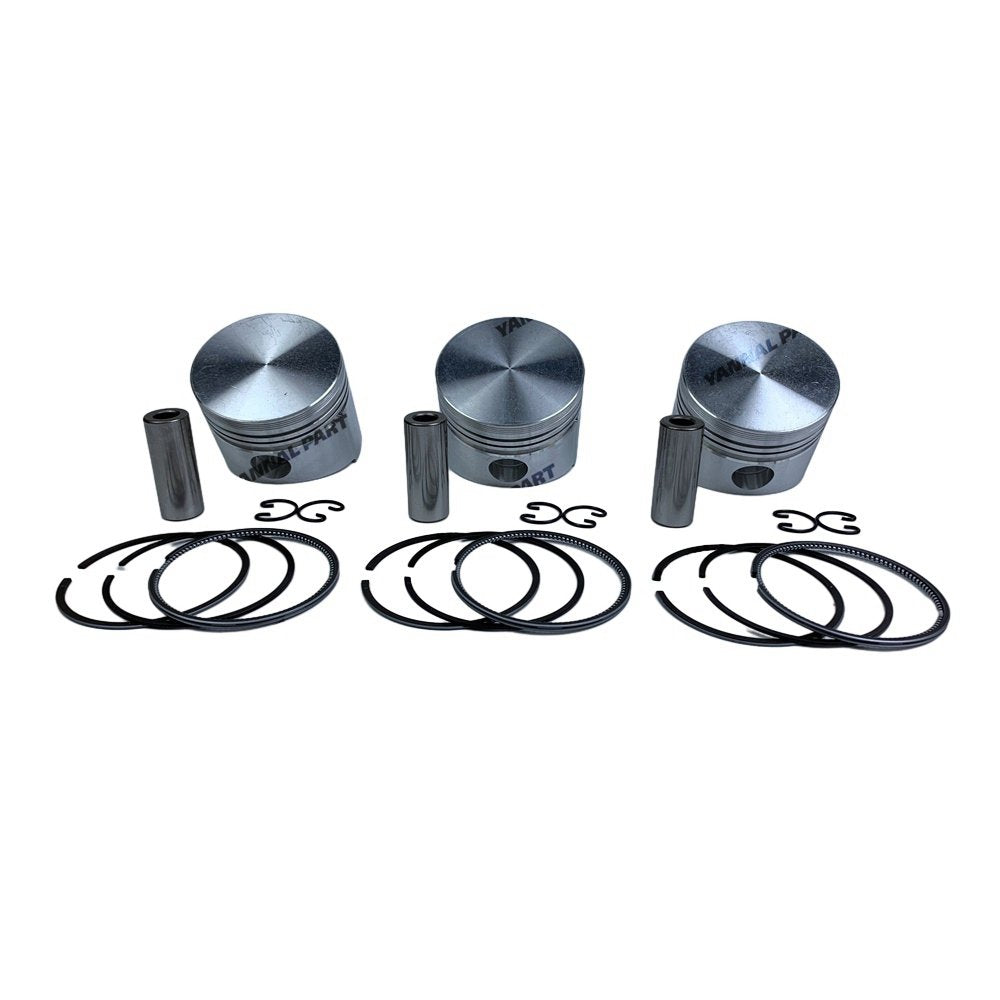 3 PCS Piston With Piston Ring 0.5mm For Kubota D950 Engine