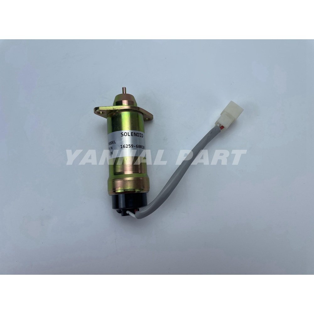 Solenoid Valve 16259-60010 Fit For Kubota V1505 Engine