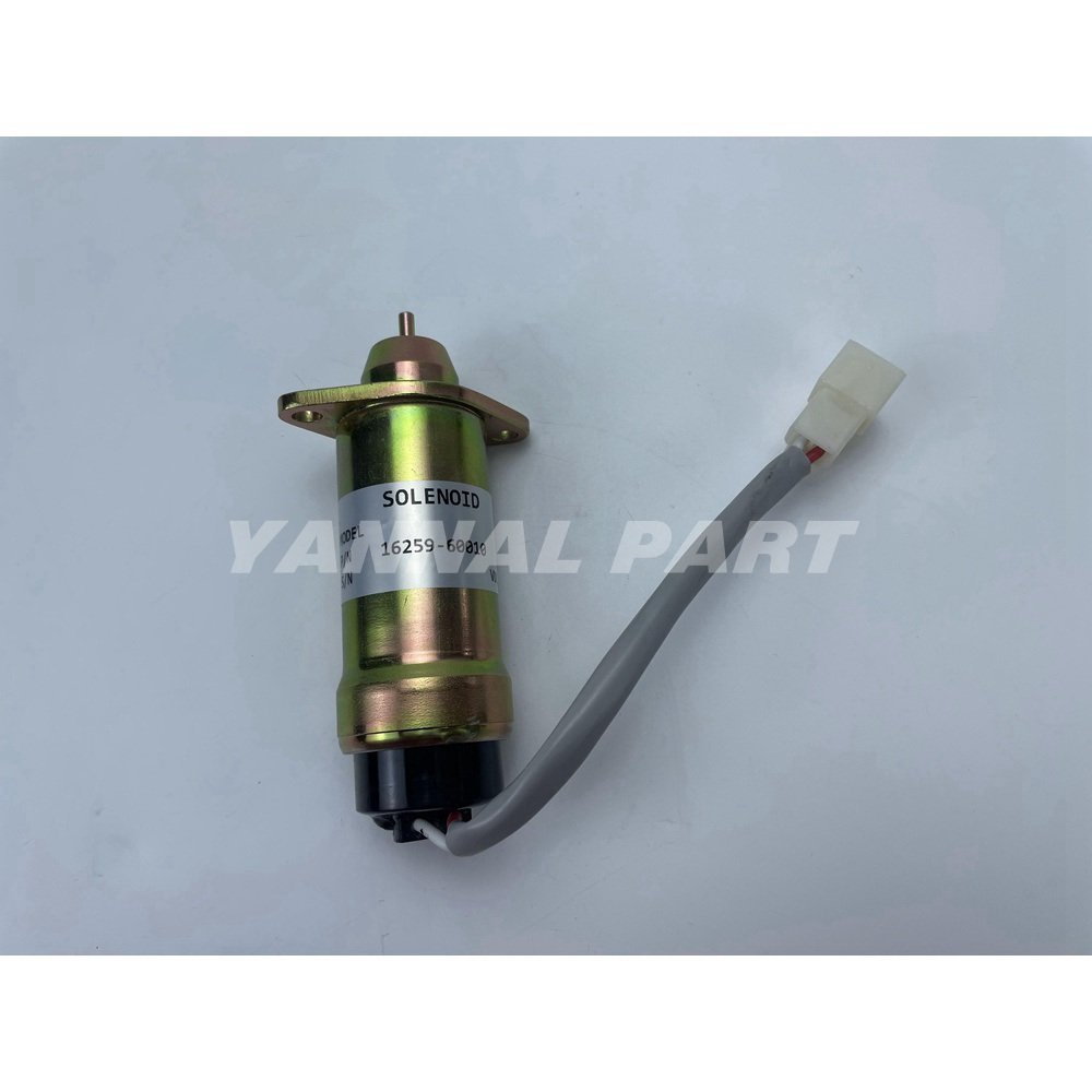 Solenoid Valve 16259-60010 Fit For Kubota V1505 Engine