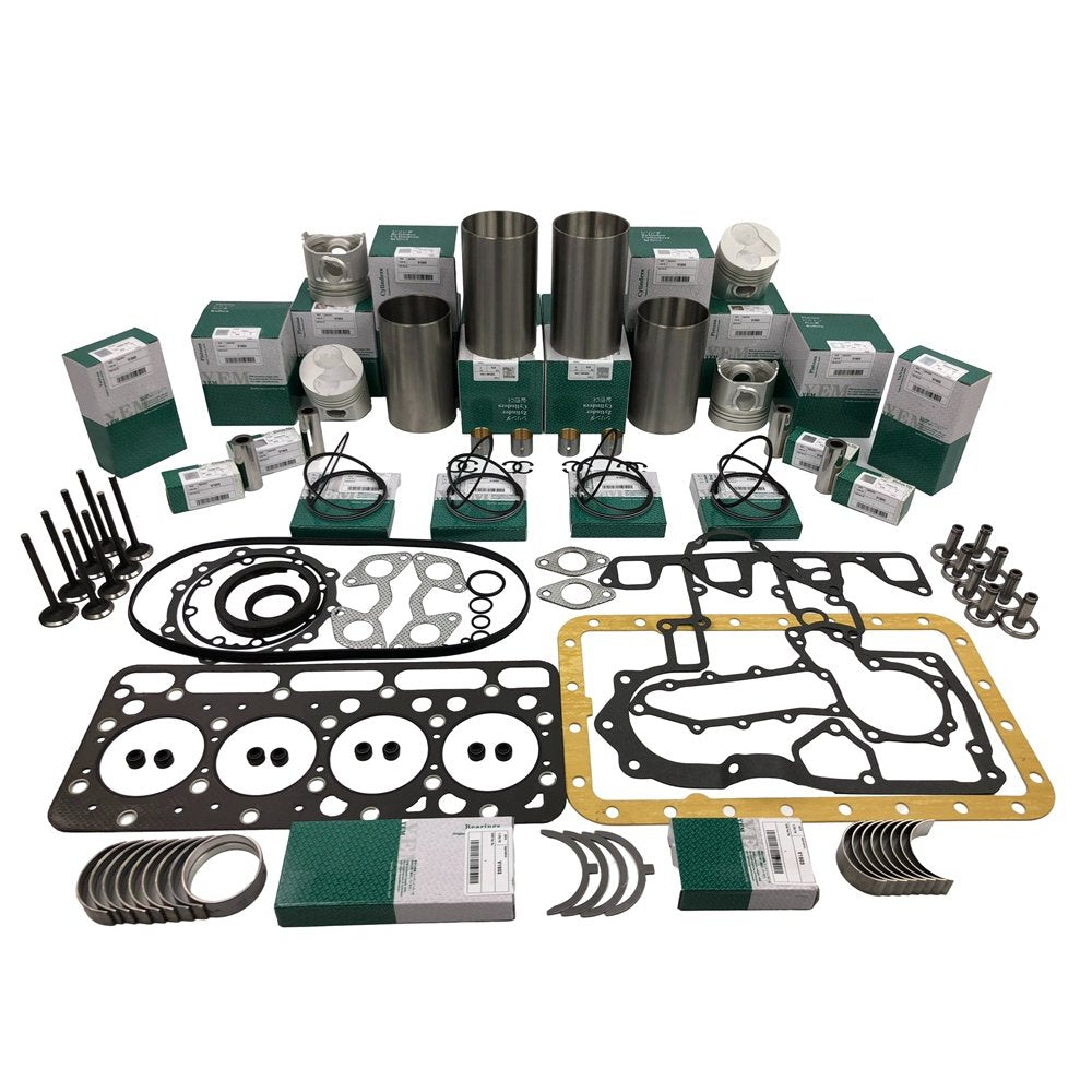 New V1903 Rebuild Overhaul Kit With Gasket Set Bearing For Kubota Exca