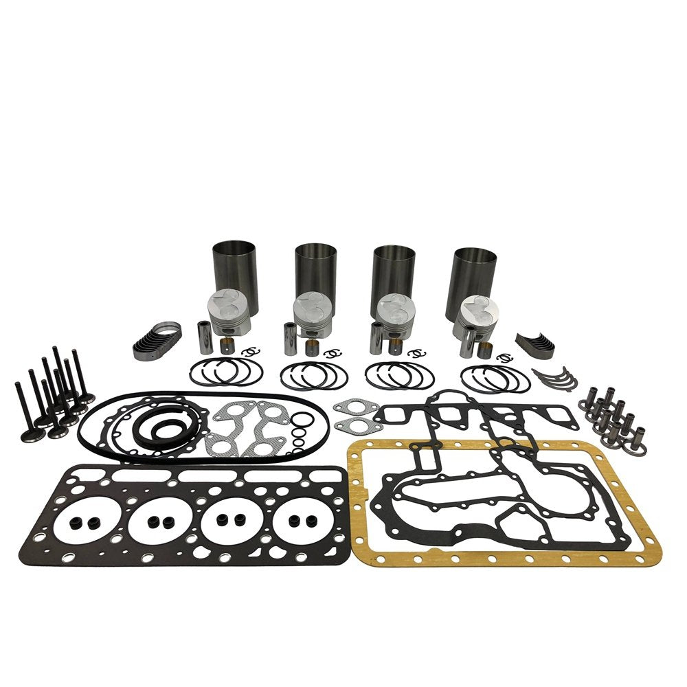 New V1903 Rebuild Overhaul Kit With Gasket Set Bearing For Kubota Exca