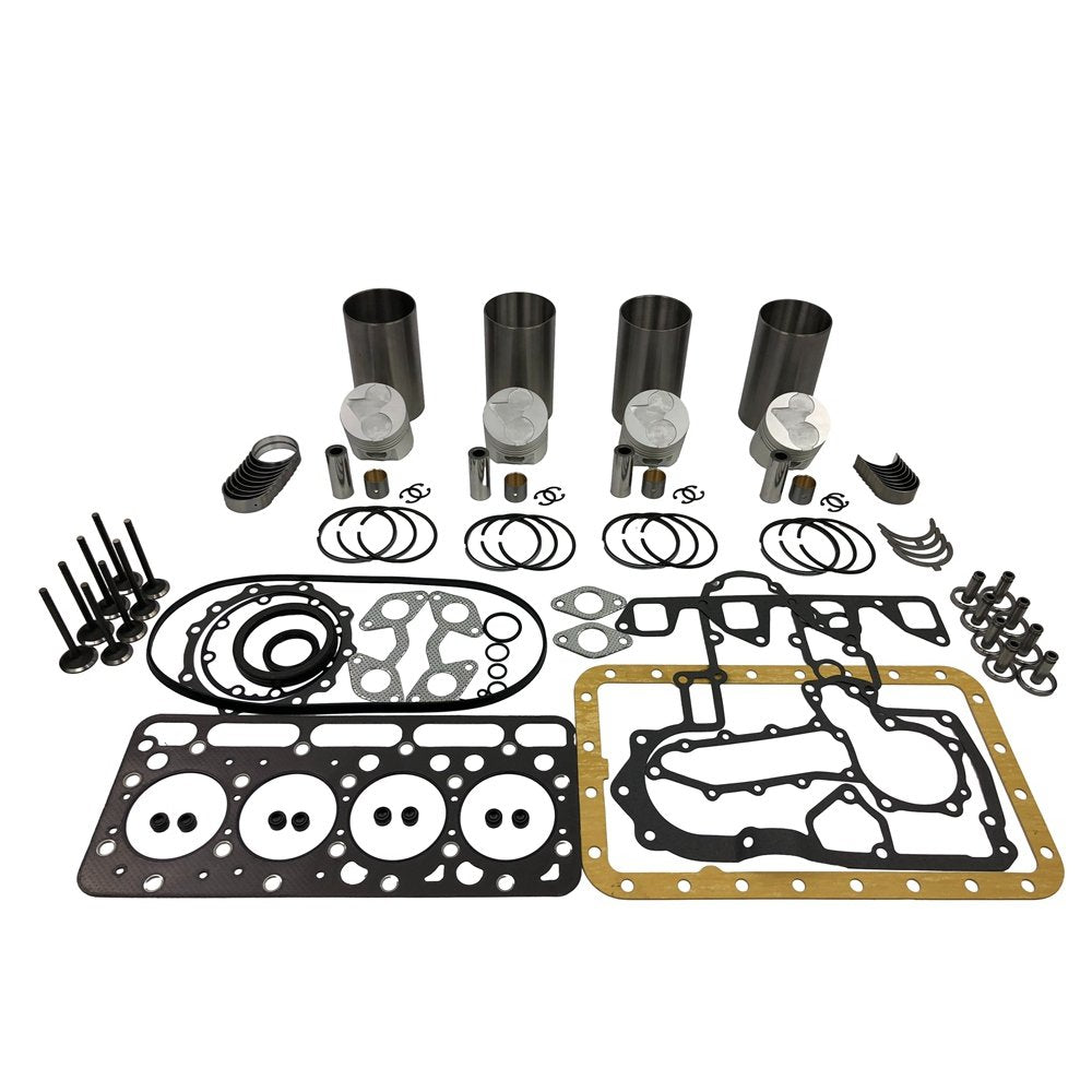 New V1903 Rebuild Overhaul Kit With Gasket Set Bearing For Kubota Exca