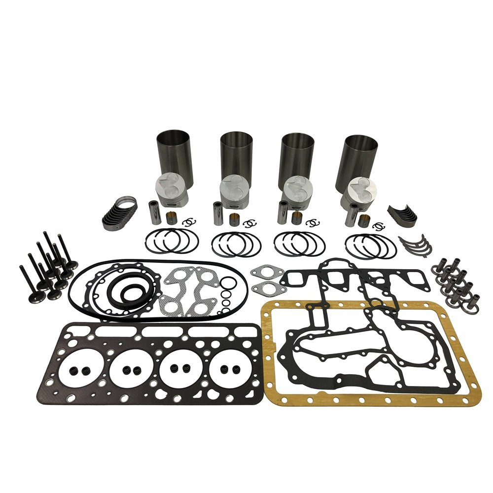 New V1903 Rebuild Overhaul Kit With Gasket Set Bearing For Kubota Exca