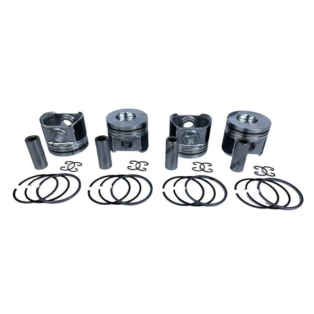 4 PCS Piston With Piston Ring 0.5mm For Kubota V2403 Engine