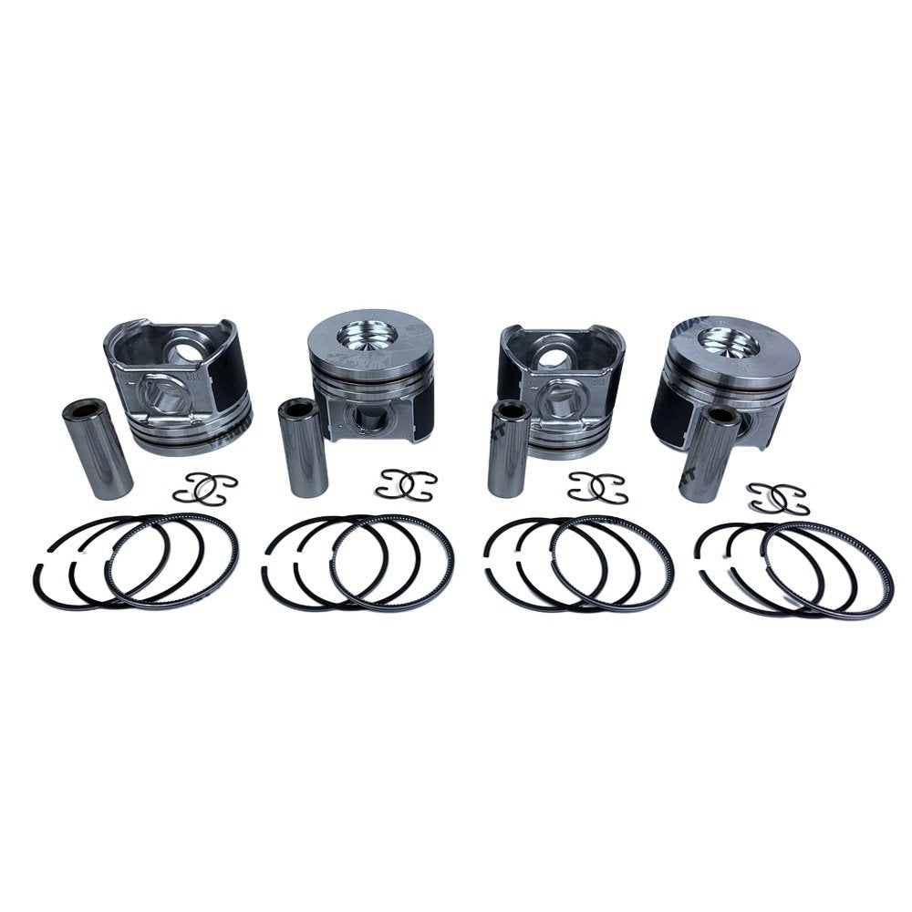 4 PCS Piston With Piston Ring 0.5mm For Kubota V2403 Engine