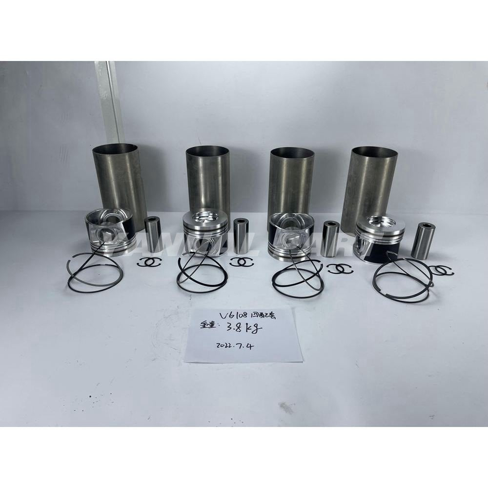 Cylinder Liner Kit Fit For Kubota V6108 Engine