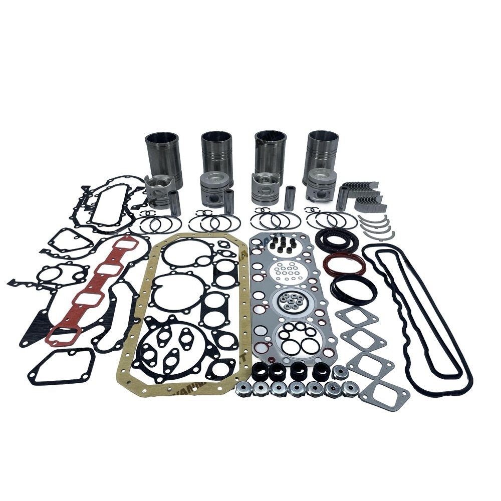 4x FD35 Overhaul Rebuild Kit With Gasket Set Bearing For Nissan diesel Engine