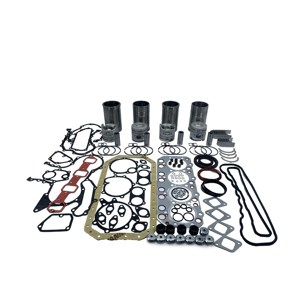 4x FD35 Overhaul Rebuild Kit With Gasket Set Bearing For Nissan diesel Engine