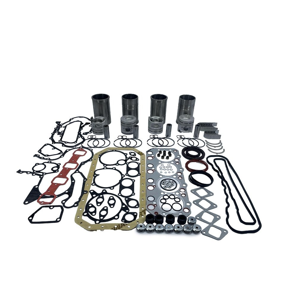 4x FD35 Overhaul Rebuild Kit With Gasket Set Bearing For Nissan diesel Engine