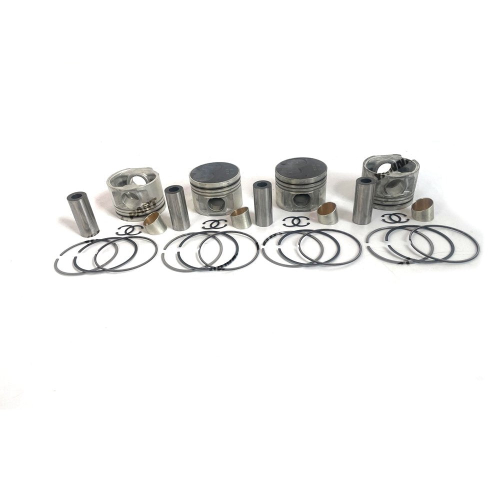 4x QD32 Piston Kit STD For Nissan diesel Engine parts