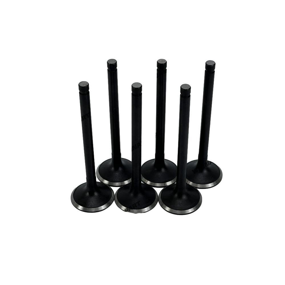 6x Exhaust Valve For Nissan TB42 Excavator Engine Spare Parts