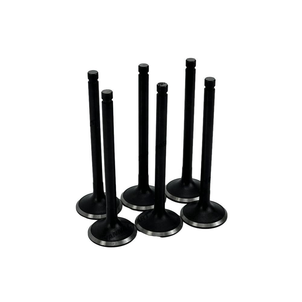 6x Exhaust Valve For Nissan TB42 Excavator Engine Spare Parts