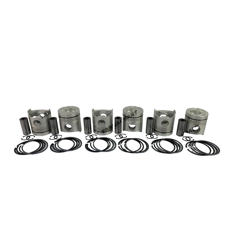 6x EL100 Piston Kit STD For Hino diesel Engine parts