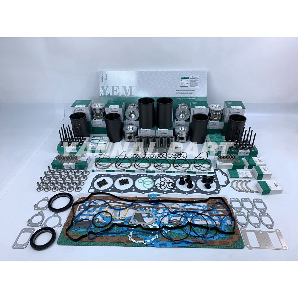 For Hino J08E Overhaul Rebuild Kit Full Head Gasket Set Bearing