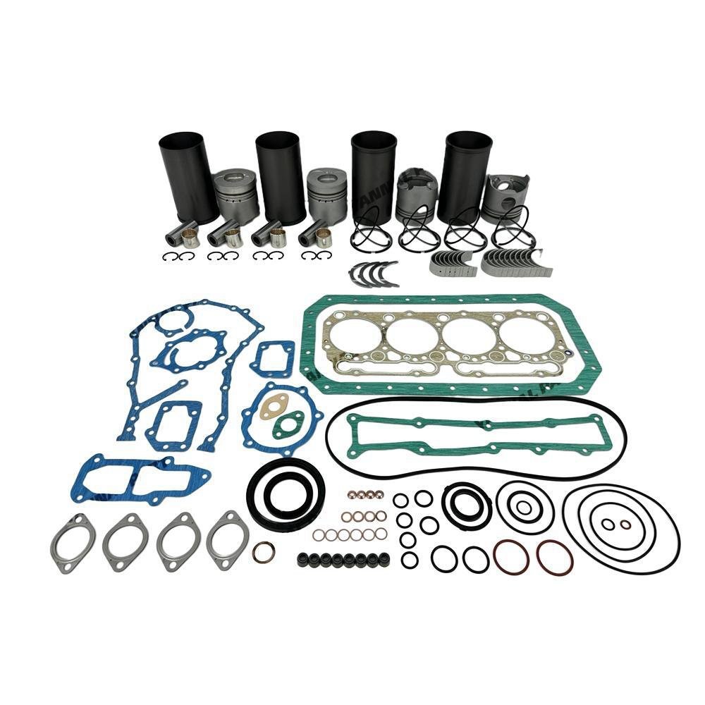 4x Engine Overhaul Rebuild Kit With Full Gasket Bearing Set For Hino W04D