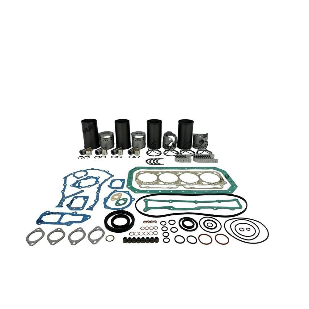 4x Engine Overhaul Rebuild Kit With Full Gasket Bearing Set For Hino W04D