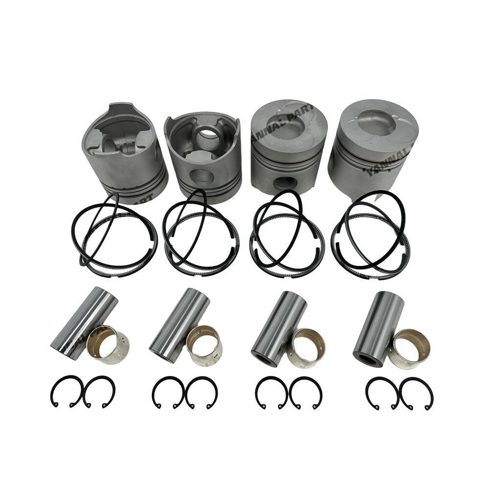 4x Piston With Rings Set For Hino W04D Engine Parts