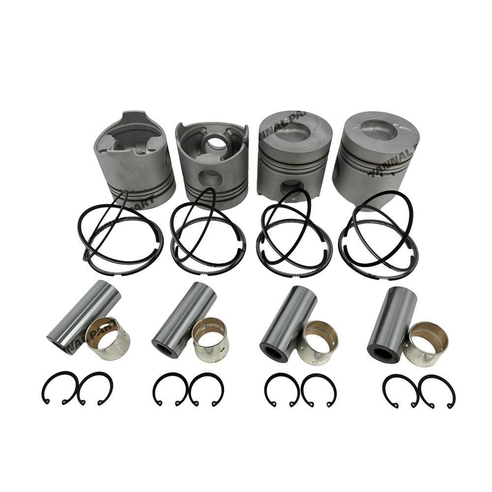 4x Piston With Rings Set For Hino W04D Engine Parts